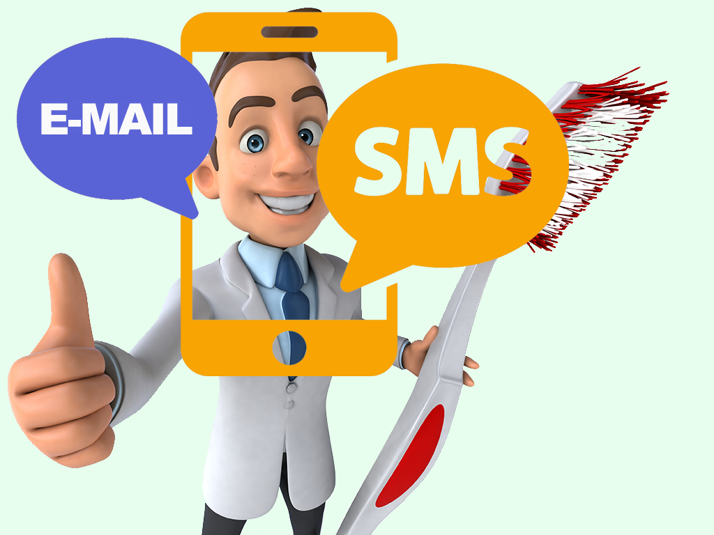 E-mail marketing e SMS 
para Odontologia - Dentistas